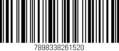 Código de barras (EAN, GTIN, SKU, ISBN): '7898338261520'