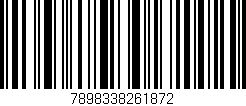 Código de barras (EAN, GTIN, SKU, ISBN): '7898338261872'