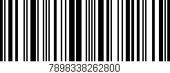 Código de barras (EAN, GTIN, SKU, ISBN): '7898338262800'