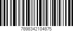 Código de barras (EAN, GTIN, SKU, ISBN): '7898342104875'