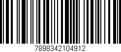 Código de barras (EAN, GTIN, SKU, ISBN): '7898342104912'
