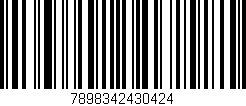 Código de barras (EAN, GTIN, SKU, ISBN): '7898342430424'