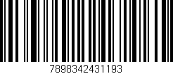Código de barras (EAN, GTIN, SKU, ISBN): '7898342431193'
