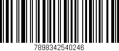 Código de barras (EAN, GTIN, SKU, ISBN): '7898342540246'