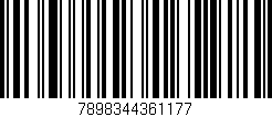 Código de barras (EAN, GTIN, SKU, ISBN): '7898344361177'