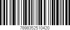 Código de barras (EAN, GTIN, SKU, ISBN): '7898352510420'