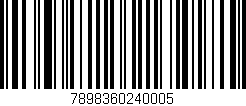 Código de barras (EAN, GTIN, SKU, ISBN): '7898360240005'