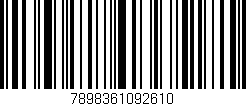 Código de barras (EAN, GTIN, SKU, ISBN): '7898361092610'