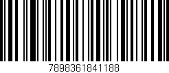 Código de barras (EAN, GTIN, SKU, ISBN): '7898361841188'