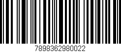 Código de barras (EAN, GTIN, SKU, ISBN): '7898362980022'