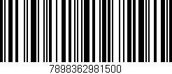 Código de barras (EAN, GTIN, SKU, ISBN): '7898362981500'