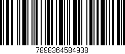 Código de barras (EAN, GTIN, SKU, ISBN): '7898364584938'