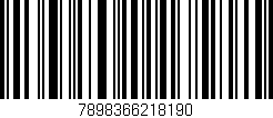 Código de barras (EAN, GTIN, SKU, ISBN): '7898366218190'