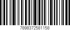Código de barras (EAN, GTIN, SKU, ISBN): '7898372581158'