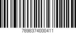 Código de barras (EAN, GTIN, SKU, ISBN): '7898374000411'