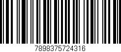 Código de barras (EAN, GTIN, SKU, ISBN): '7898375724316'