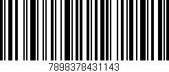 Código de barras (EAN, GTIN, SKU, ISBN): '7898378431143'
