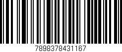 Código de barras (EAN, GTIN, SKU, ISBN): '7898378431167'