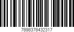 Código de barras (EAN, GTIN, SKU, ISBN): '7898378432317'