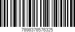 Código de barras (EAN, GTIN, SKU, ISBN): '7898378576325'