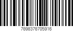 Código de barras (EAN, GTIN, SKU, ISBN): '7898378705916'