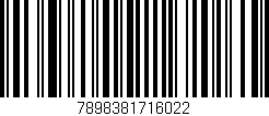 Código de barras (EAN, GTIN, SKU, ISBN): '7898381716022'