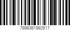 Código de barras (EAN, GTIN, SKU, ISBN): '7898381992617'