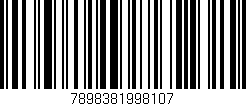 Código de barras (EAN, GTIN, SKU, ISBN): '7898381998107'