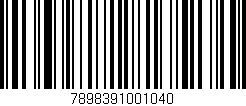 Código de barras (EAN, GTIN, SKU, ISBN): '7898391001040'