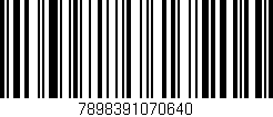 Código de barras (EAN, GTIN, SKU, ISBN): '7898391070640'