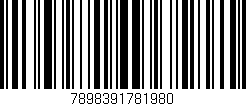 Código de barras (EAN, GTIN, SKU, ISBN): '7898391781980'