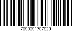Código de barras (EAN, GTIN, SKU, ISBN): '7898391787920'