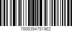 Código de barras (EAN, GTIN, SKU, ISBN): '7898394791962'