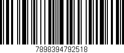 Código de barras (EAN, GTIN, SKU, ISBN): '7898394792518'