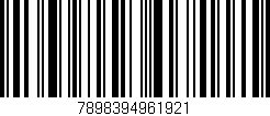 Código de barras (EAN, GTIN, SKU, ISBN): '7898394961921'