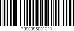 Código de barras (EAN, GTIN, SKU, ISBN): '7898396001311'
