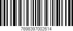 Código de barras (EAN, GTIN, SKU, ISBN): '7898397002614'