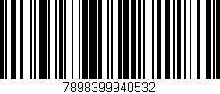Código de barras (EAN, GTIN, SKU, ISBN): '7898399940532'