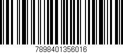 Código de barras (EAN, GTIN, SKU, ISBN): '7898401356016'