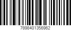 Código de barras (EAN, GTIN, SKU, ISBN): '7898401356962'