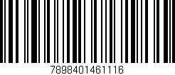 Código de barras (EAN, GTIN, SKU, ISBN): '7898401461116'