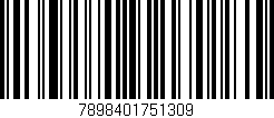 Código de barras (EAN, GTIN, SKU, ISBN): '7898401751309'