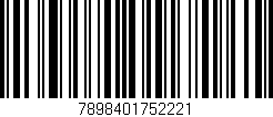 Código de barras (EAN, GTIN, SKU, ISBN): '7898401752221'