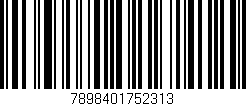 Código de barras (EAN, GTIN, SKU, ISBN): '7898401752313'