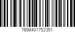 Código de barras (EAN, GTIN, SKU, ISBN): '7898401752351'