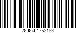 Código de barras (EAN, GTIN, SKU, ISBN): '7898401753198'