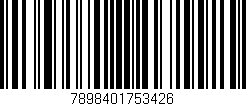 Código de barras (EAN, GTIN, SKU, ISBN): '7898401753426'