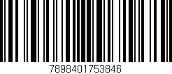 Código de barras (EAN, GTIN, SKU, ISBN): '7898401753846'