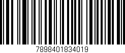 Código de barras (EAN, GTIN, SKU, ISBN): '7898401834019'