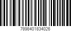 Código de barras (EAN, GTIN, SKU, ISBN): '7898401834026'